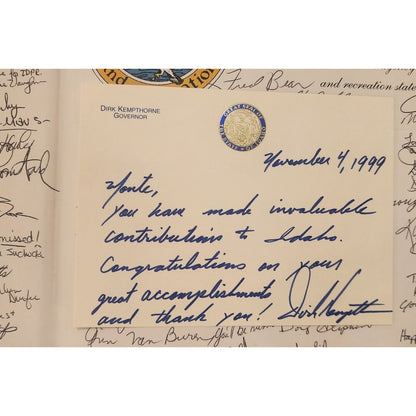 So Incredibly Idaho! Presentation Copy w/ Governor Letter & Signatures HC 1999
