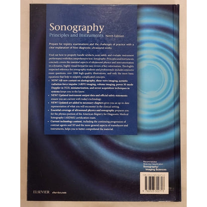 Sonography Principles & Instruments 9th Ed Kremkau Textbook