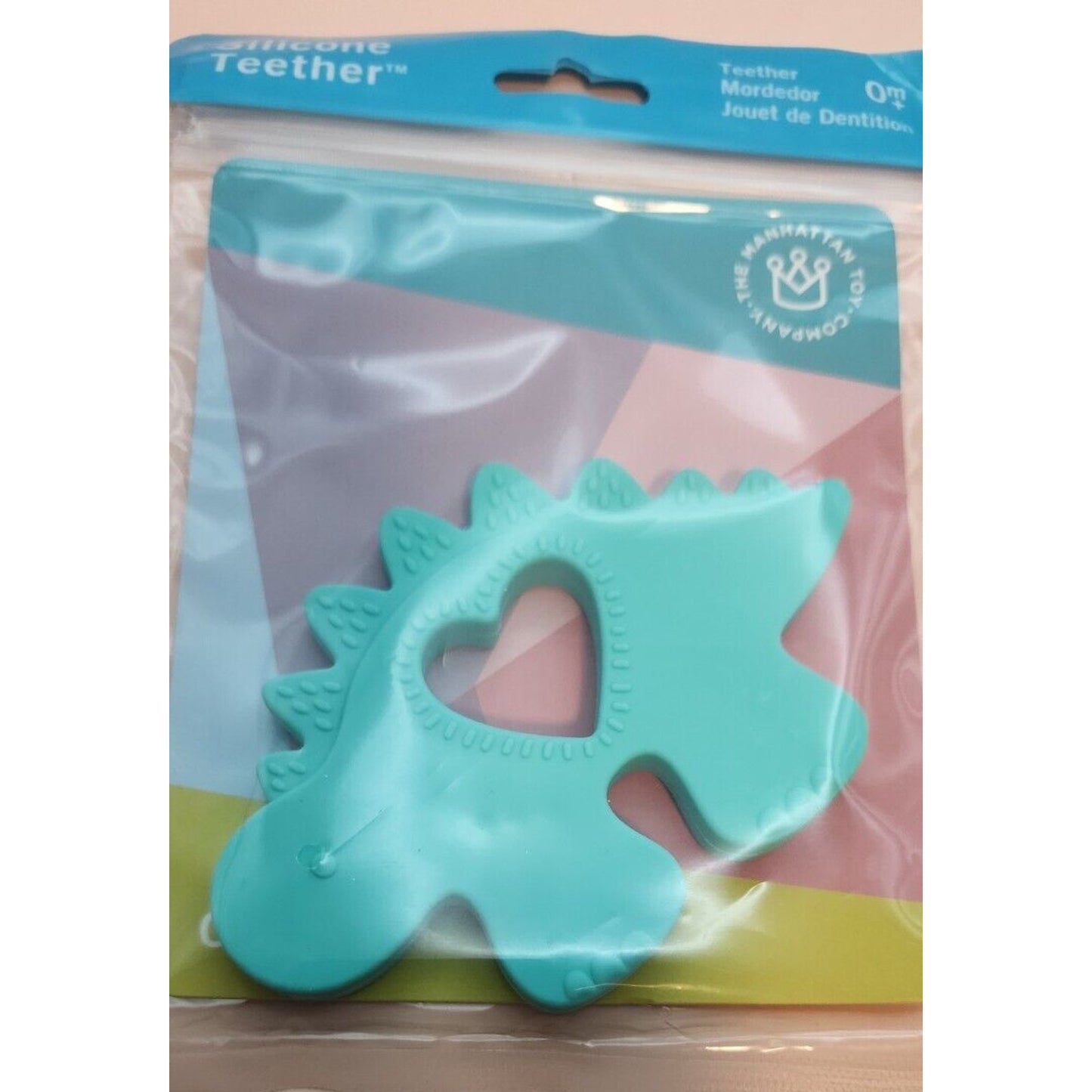 Set of 2 - Manhattan Toy Co. - Silicone Teether - CHOMP- Cute Dinasaur