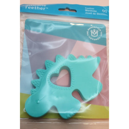 Set of 2 - Manhattan Toy Co. - Silicone Teether - CHOMP- Cute Dinasaur