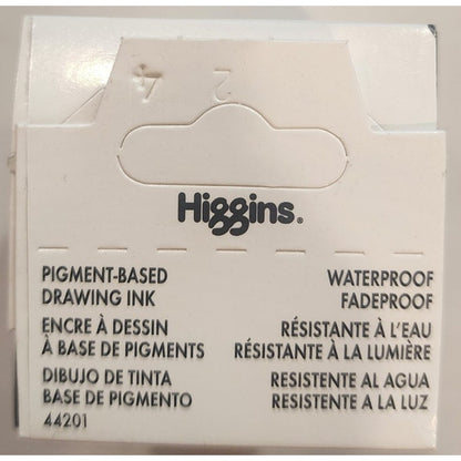 Lot of 3 - Higgins Pigment Based Drawing Ink Black India 1 oz. NIB FREE SHIP