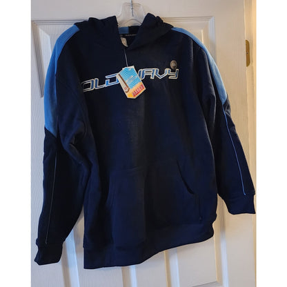 Old Navy Kids Size M (8) Blue Performance Fleece Pullover Hoodie - Blue on Blue