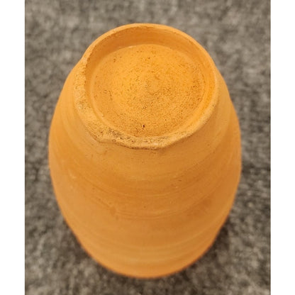 Vintage Hand Thrown Terracotta Clay Pottery Bud Vase 5" Rustic Artisanal