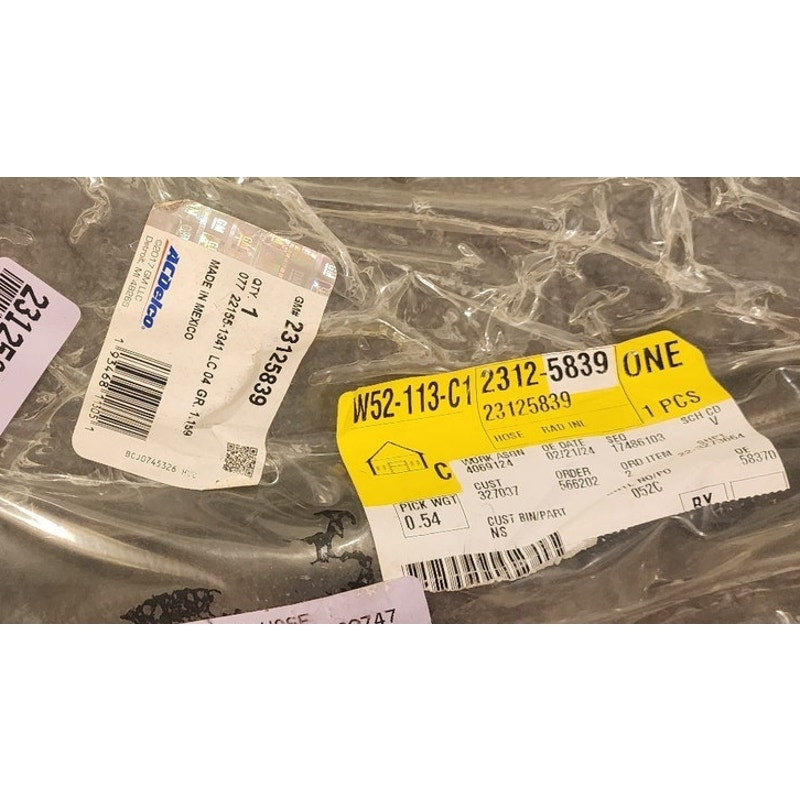 Genuine GM Upper Radiator Hose 23125839 OEM Cooling Hose