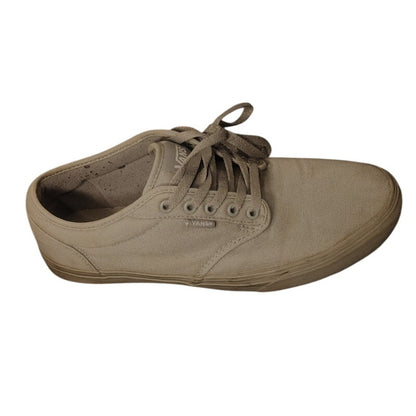 Vans Mens Size 10.5 Light Gray Canvas Shoes Sneakers Waffle Sole