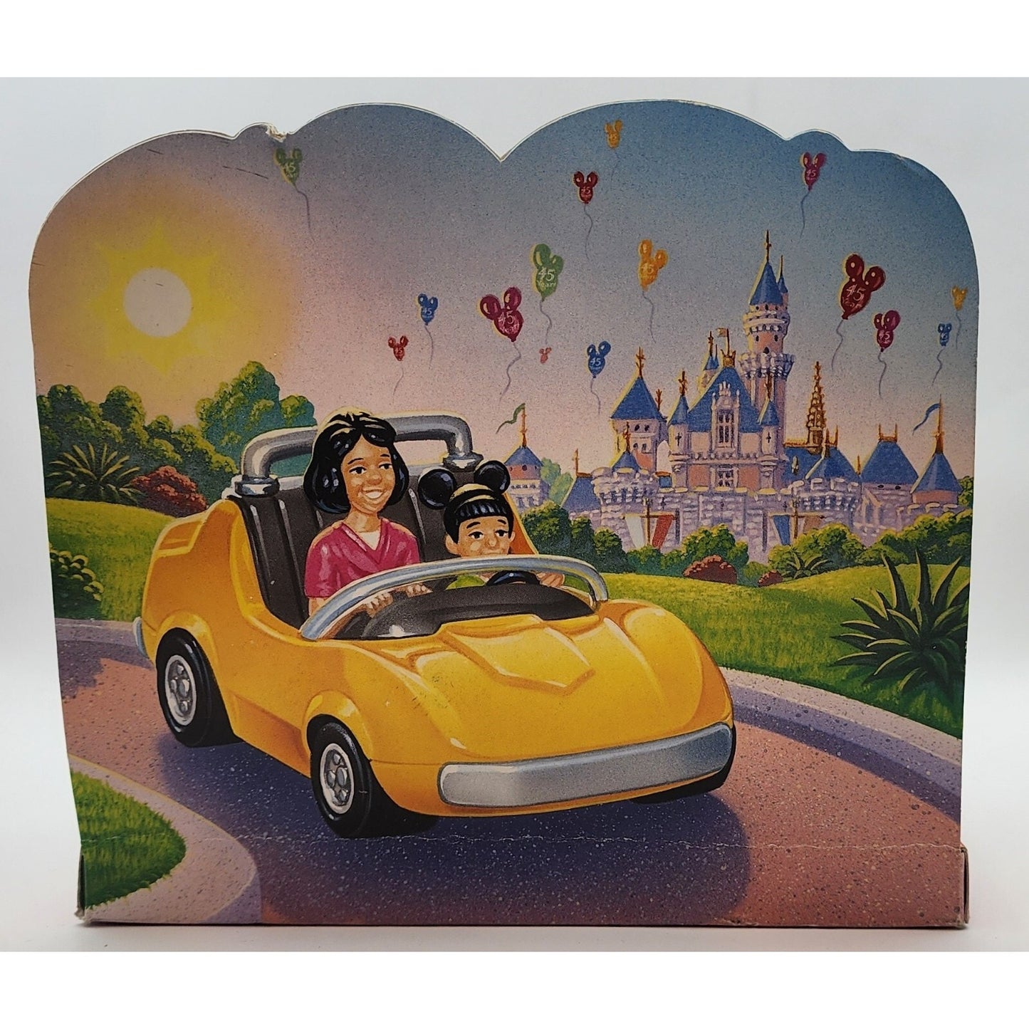"Classic" - ©Disney 2000 - Chevron Autopia - Toy Car - Yellow Convertible