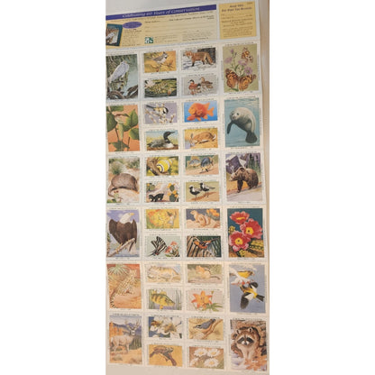 60 yrs Celebrating Conservation - National Wildlife Federation- 36 STAMPS - 1996