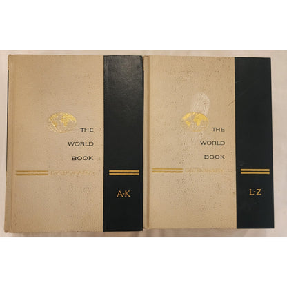 Vintage The World Book Dictionary 2 Volume Set Hardcover Thorndike-Barnhart