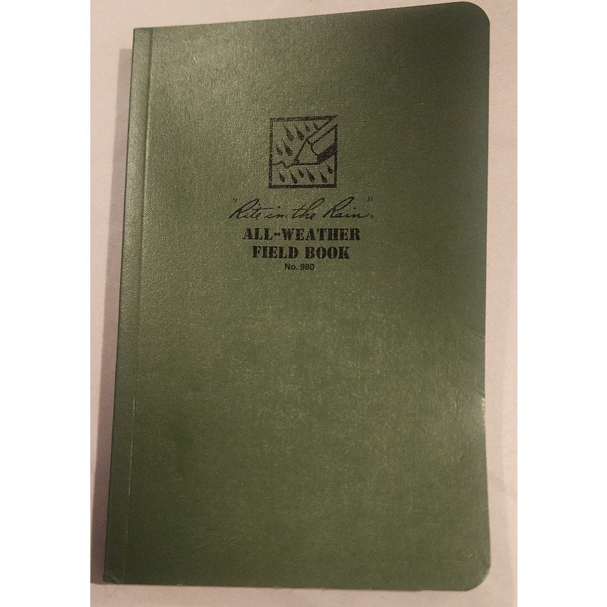 New Rite in the Rain All Weather Field Book Bound Notebook Green No 964 New