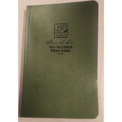 New Rite in the Rain All Weather Field Book Bound Notebook Green No 964 New
