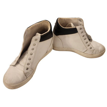 Guess Women's Size 9 M Loven Lace Up Sneakers White Black Script Love Logo