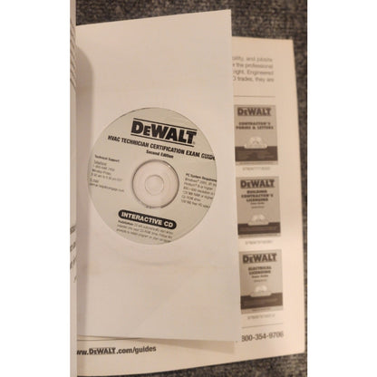 DEWALT HVAC Technician Certification Exam Guide 2nd Ed Book CD Christopherson