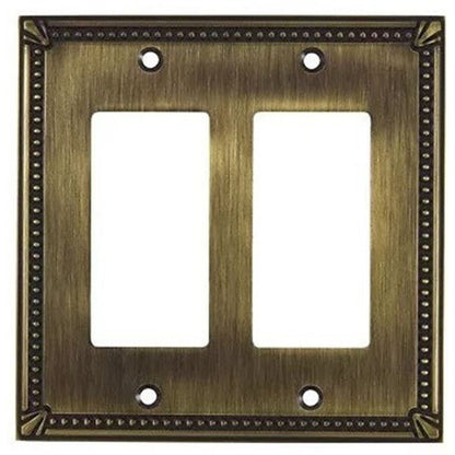 Richelieu - BP8611195 - Double Switch Plate - Decorative Plate - Brass