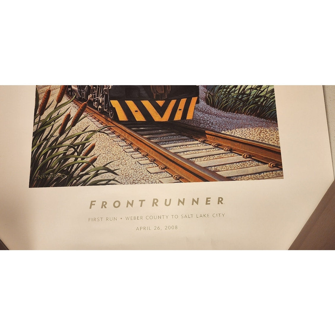 Vintage 2008 Utah Transit Authority FrontRunner Commuter Rail Poster UTA Boxed