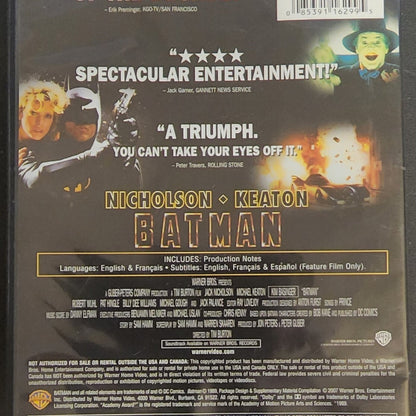 Batman - DVD - 1989 Film, 2007 DVD - Open Case
