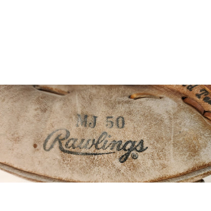 Vintage Rawlings Jerry May Professional Model MJ50 Catchers Mitt Baseball Glove