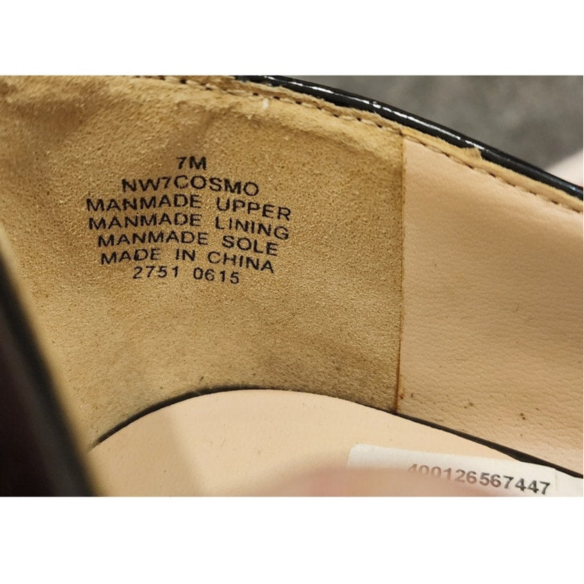 Nine West NW7Cosmo Women Size 7 M Black Bow Accent Stiletto Pump Heels New