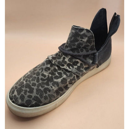 VERY G - ANKLE BOOTS SNEAKER SHOES - LEOPARD ANIMAL PRINT - Size 9