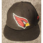New Era NFL Arizona Cardinals Snapback Hat Cap Mens Adjustable Black Red- size 8