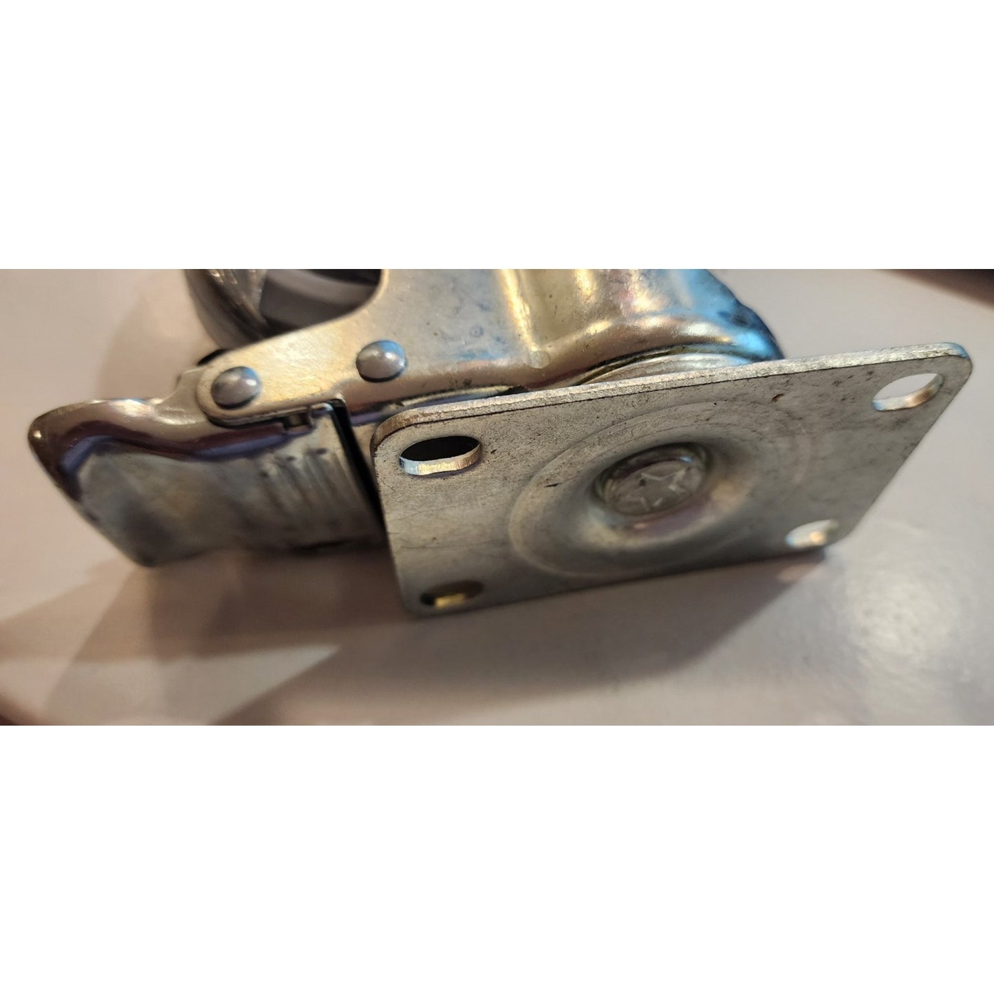 Polyurethane - Swivel Top - Plate Swivel Caster - 4" Gray Wheel -