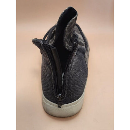 VERY G - ANKLE BOOTS SNEAKER SHOES - LEOPARD ANIMAL PRINT - Size 9