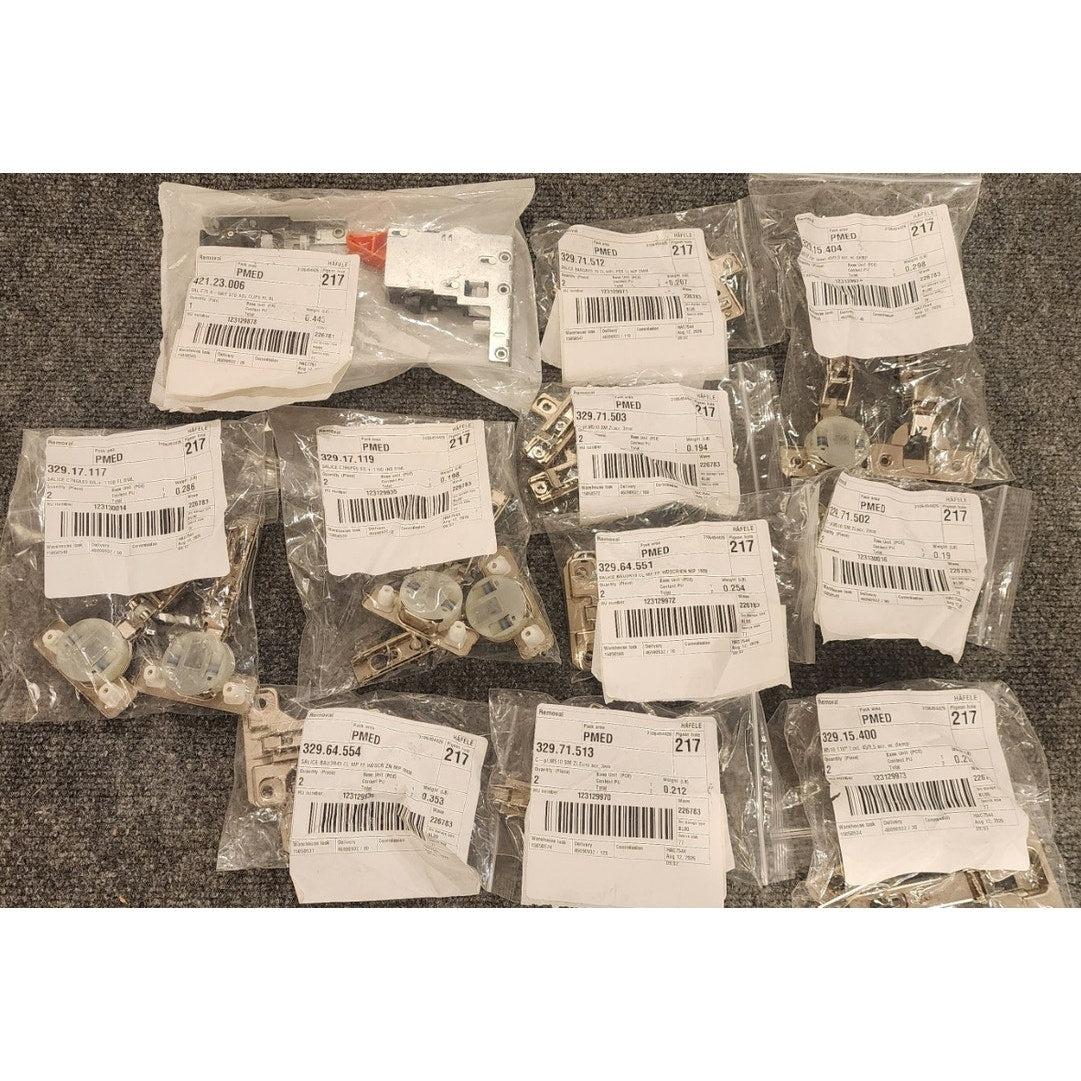 Hafele Salice Cabinet Hardware Lot 11 Packs Concealed Hinges Mounting Plates