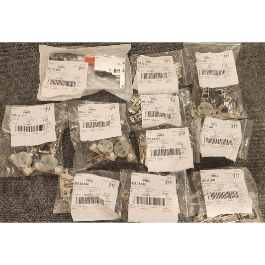 Hafele Salice Cabinet Hardware Lot 11 Packs Concealed Hinges Mounting Plates