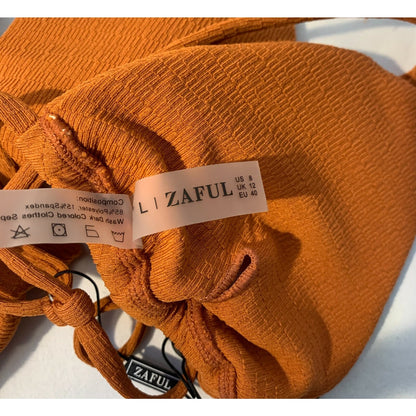 Zaful Rust Bikini - US size 8 - Textured - String