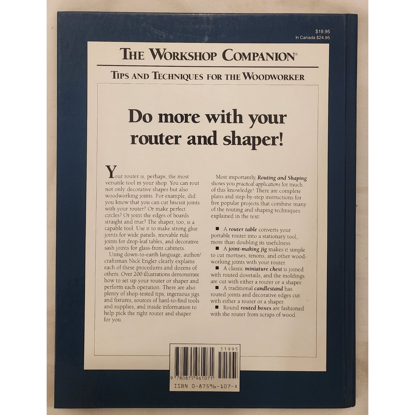 The Workshop Companion: Routing & Shaping – Nick Engler – Good Shape
