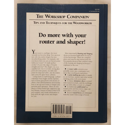 The Workshop Companion: Routing & Shaping – Nick Engler – Good Shape