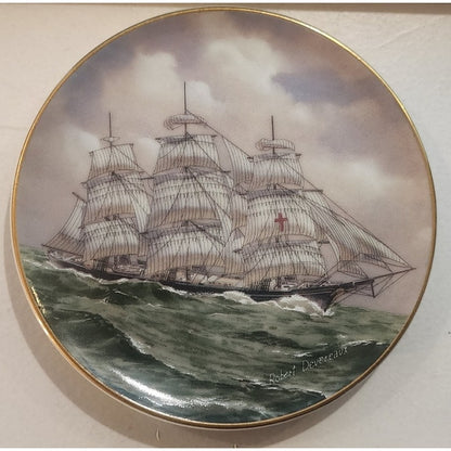 Danbury Mint Great American Sailing Ships Miniature Plate DREADNOUGHT Japan