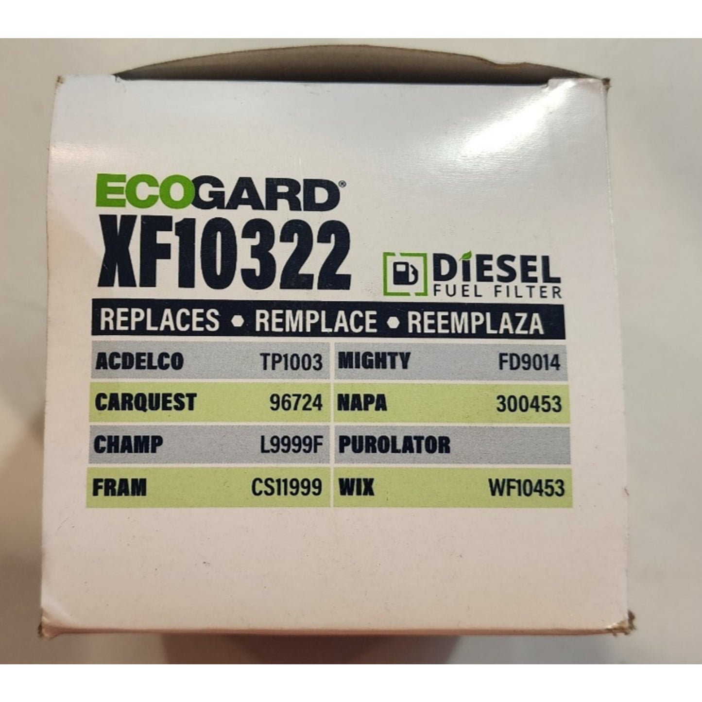 Ecogard - XF10322- Premium Diesel Fuel Filter- Replacement Gold Standard Quality