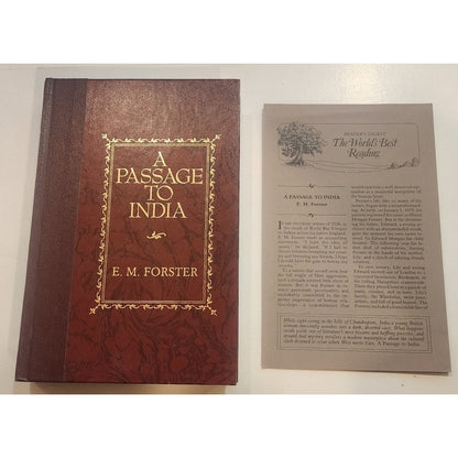 A Passage To India - E. M. FORSTER - Readers Digest - Copyright 1989 -W/Insert
