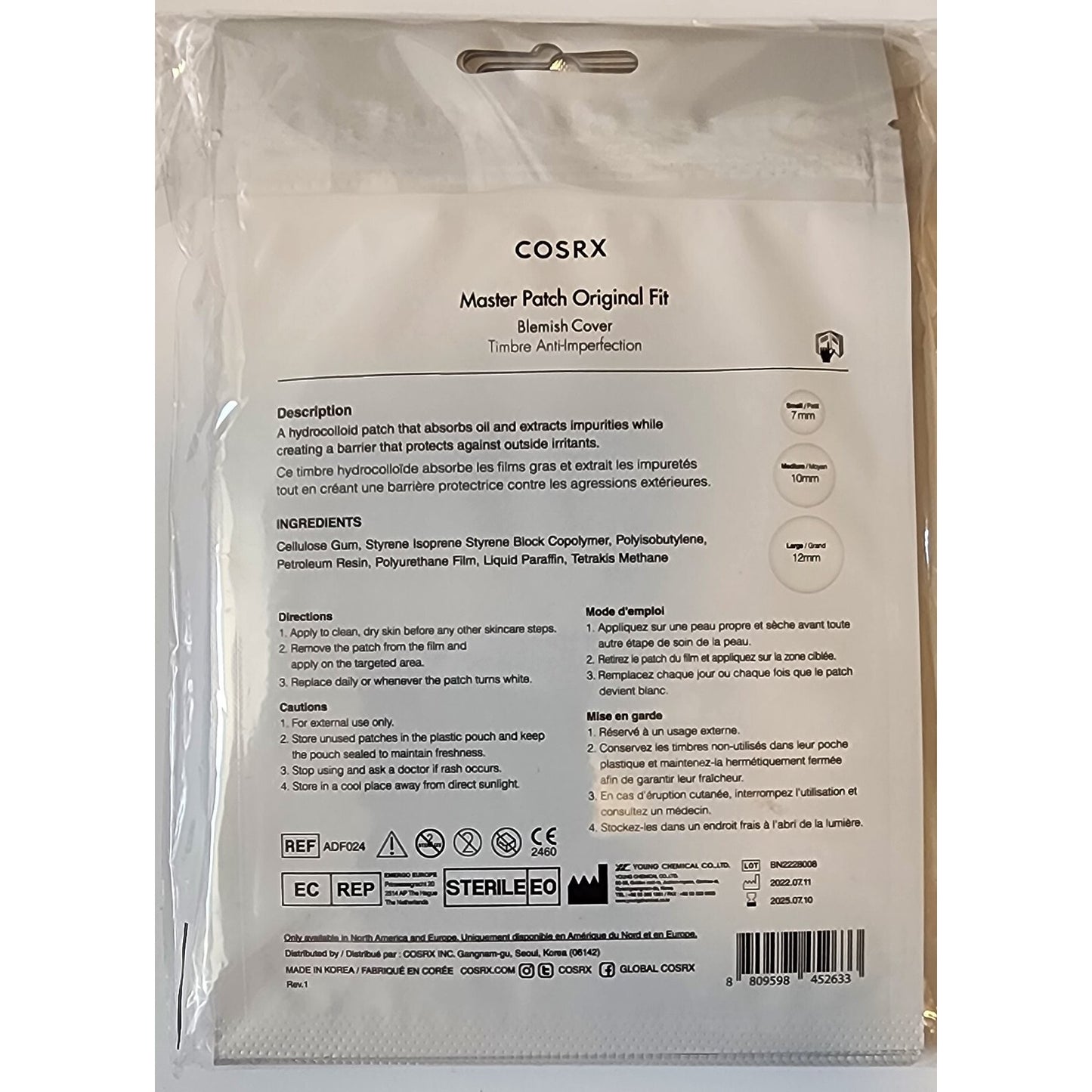 (COSRX)Master Patch Blemish Covers - 24 patches, 10 Packs - 240 Total