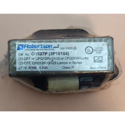 Robertson - Lighting Ballast - # O1527P, 3P10104 - 277V, 60Hz, 0.30A