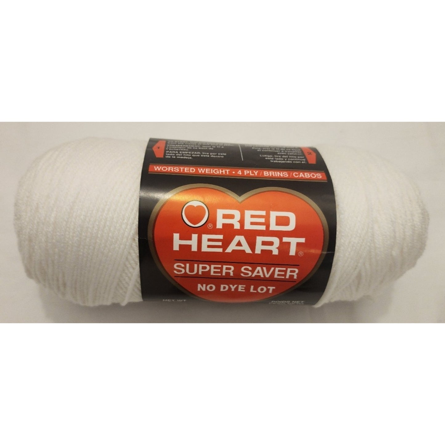 RED HEART - Super Saver Yarn - 311 White - No Dye Lot - Volume Discounts