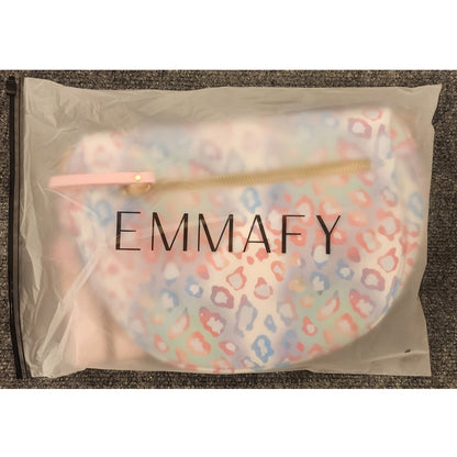 New EMMAFY Belt Bag Bum Bag Abstract Geometric Pattern Pouch Set