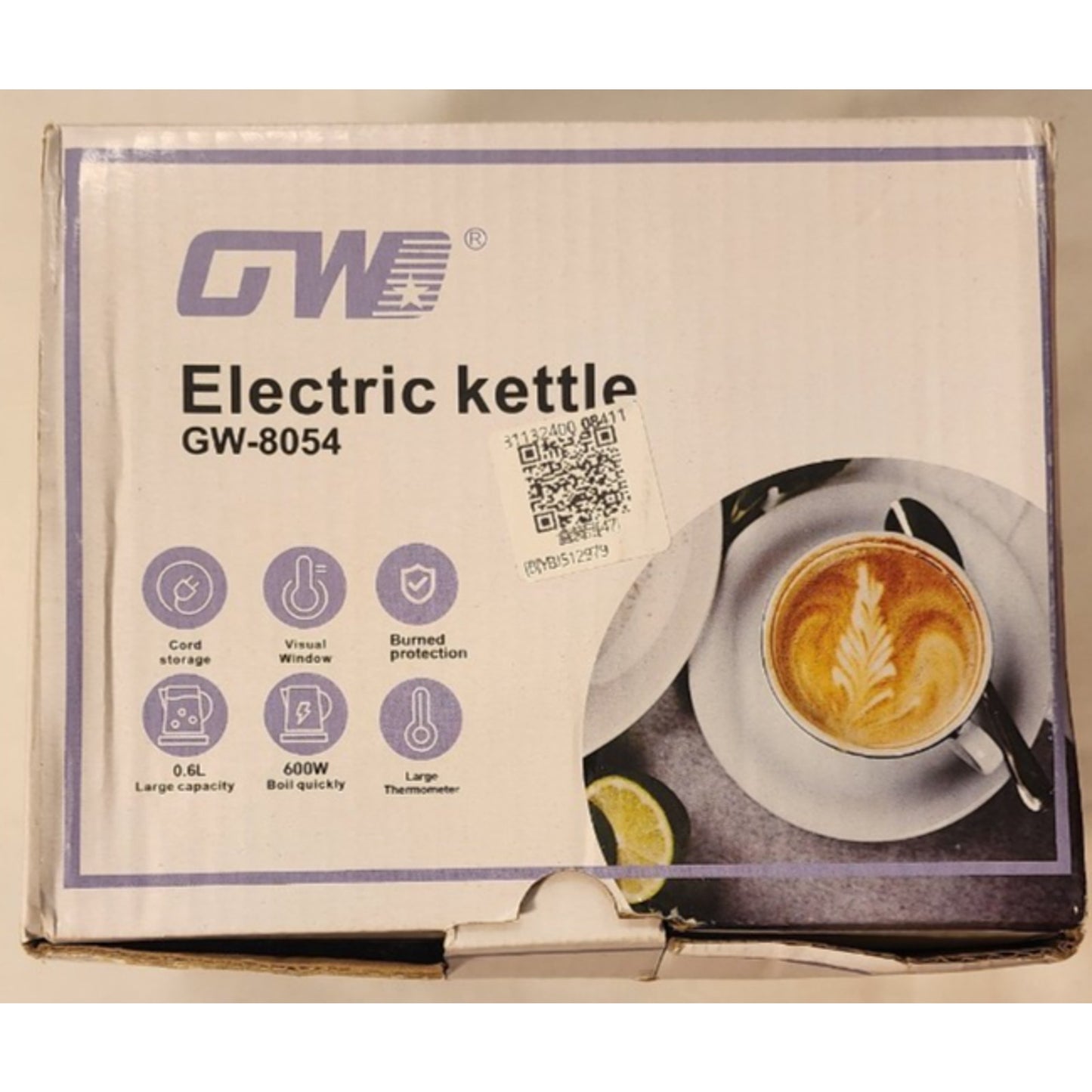 Electric Turkish Coffee Maker- 600ml -Stainless Steel- Stay Cool Handle- GW-8054