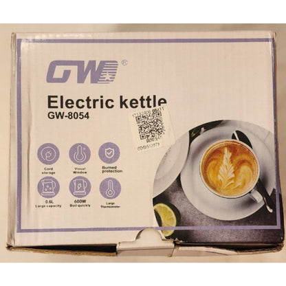 Electric Turkish Coffee Maker- 600ml -Stainless Steel- Stay Cool Handle- GW-8054