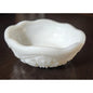 Vtg McKee Toltec Milk Glass Bowl 4.5" w/ Original Early American Foil Tag