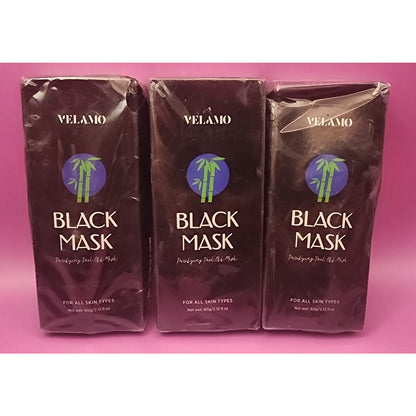 3 Pack - Velamo Black Mask - Blackhead Remover - Deep Cleaner - 2.12 fl oz each