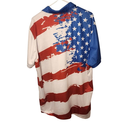 Titleist Mens XXL Ryder Cup Team USA Flag Golf Polo Shirt Short Sleeve