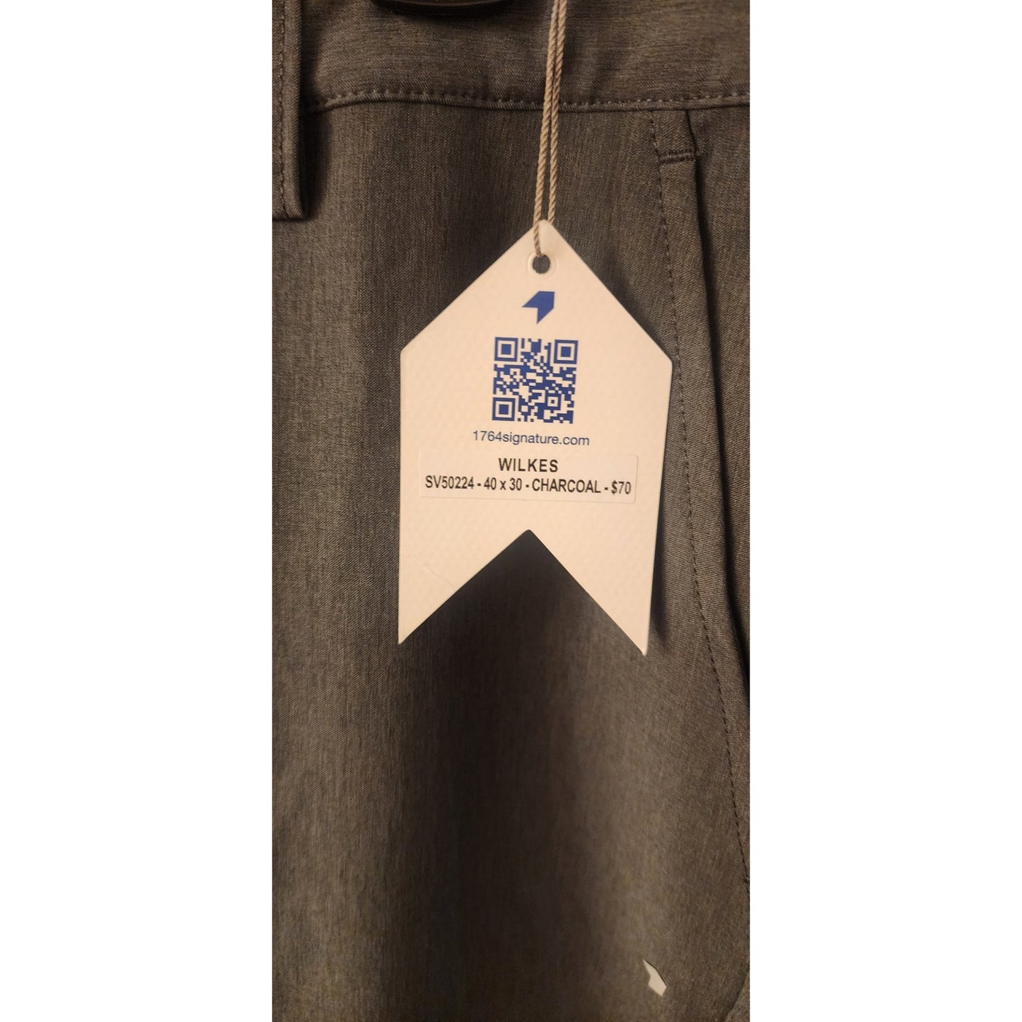 1764 Signature Men’s Charcoal Dress Pants 40x30 NWT