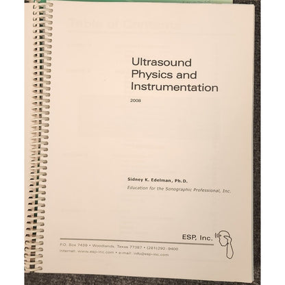 ESP Ultrasound Physics Board Review Workbooks Set Of 3 Edelman 2008 ARDMS SPI