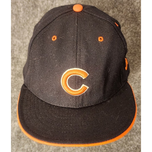 Chicago Bears New Era 59FIFTY Fitted Hat Cap Size 7 5/8 Navy Blue Orange NFL
