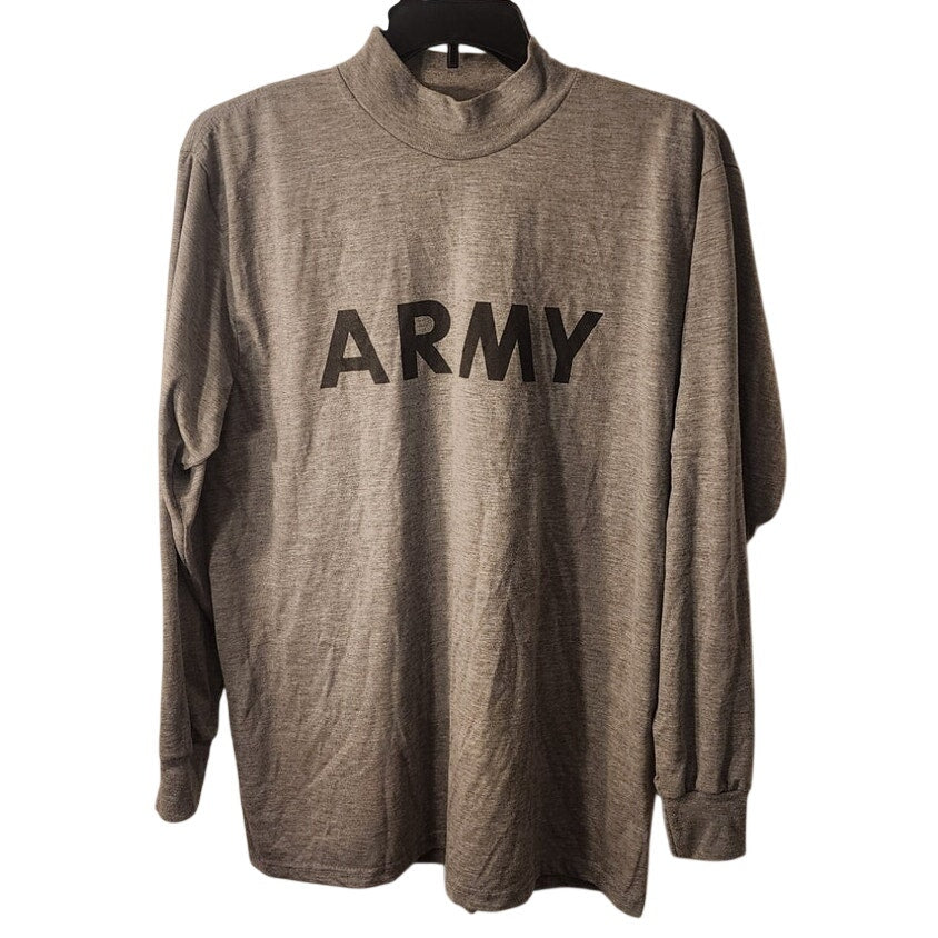US Army PFU Long Sleeve Shirt Gray Size XL (Measured) – Physical Fitness Uniform
