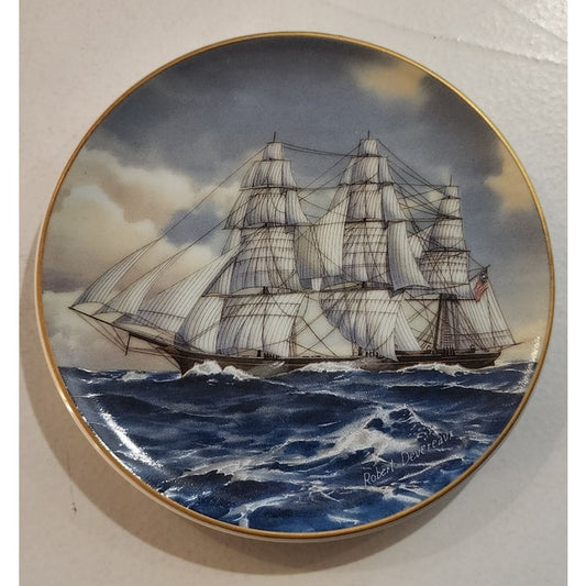 Danbury Mint Great American Sailing Ships Miniature Plate CHALLENGE Japan