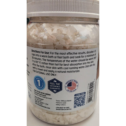 Trace Minerals -Pure Magnesium Flakes -For baths and Foot Soaks -Exp 02/2026