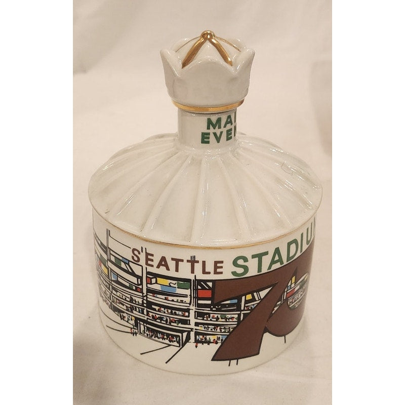 1974 Seattle Stadium Porcelain Decanter Clem Harvey Northwest Wonders