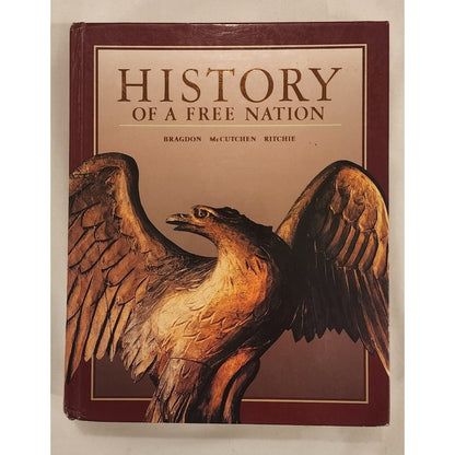 History of a Free Nation Hardcover Glencoe McGraw‑Hill Textbook 1993
